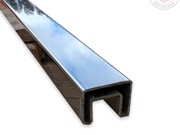 Eh toprail square polished stainless steel